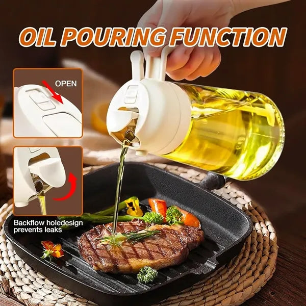 Olive Oil Dispenser Glass Bottle for Cooking