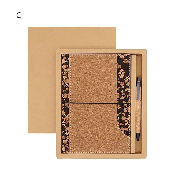 A5 Ruled Coffee Cork NotebookJournal with Gift Box