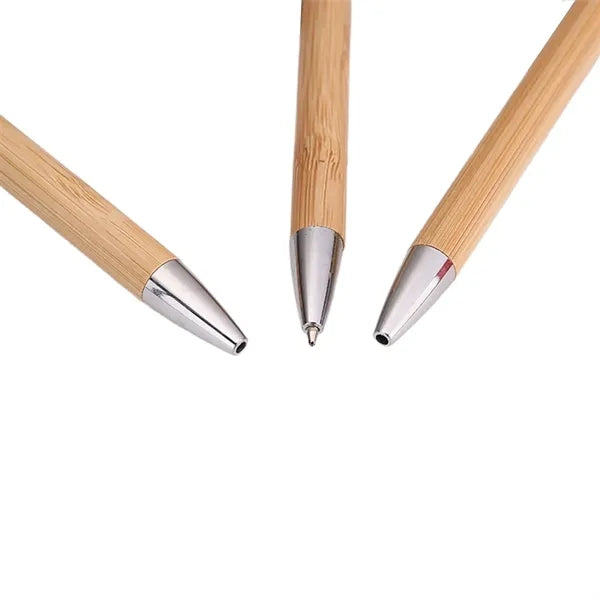 Bamboo Ballpoint Pen Can Be Pressed