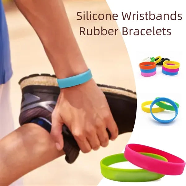 Silicone Wristbands Rubber Bracelets Charms Adult