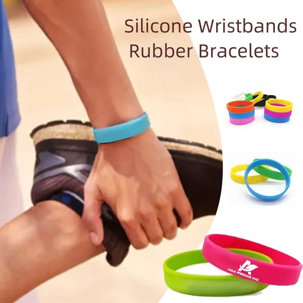 Silicone Wristbands Rubber Bracelets Charms Adult