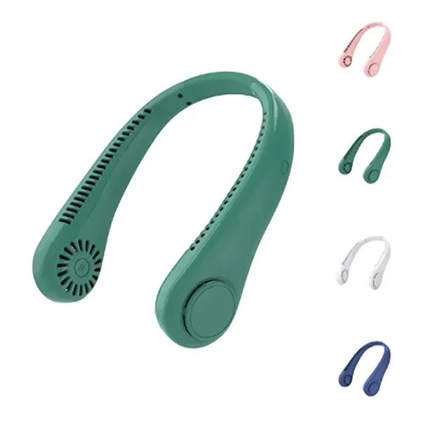 Hanging neck electric fan
