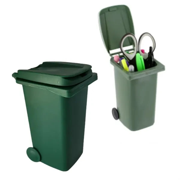 Mini Wheelie Bin Desktop Pen Holder