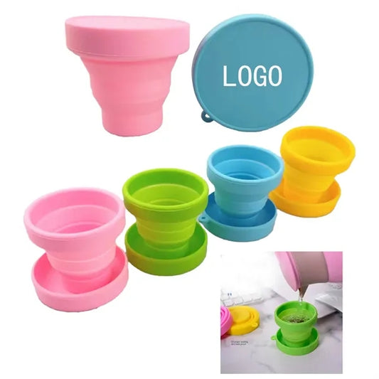 Color Portable Fashion Silicone Folding Cup