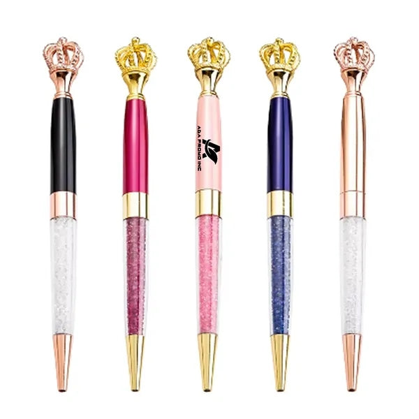 Crown Crystal Metal Pen