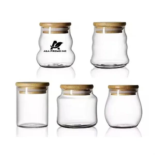 Mini Glass Candy Food Storage Bottles With Lid