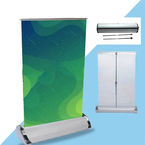 Retractable Table Top Banner Stand