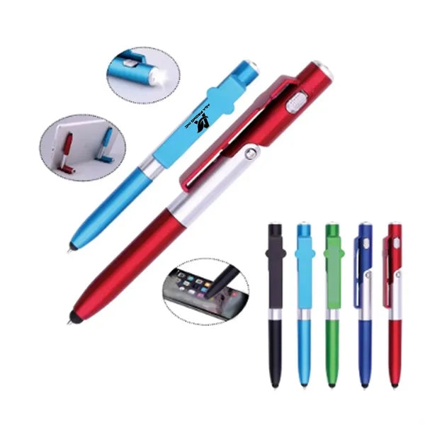 4 in 1 Stylus Pen With LED Light Phone Stand