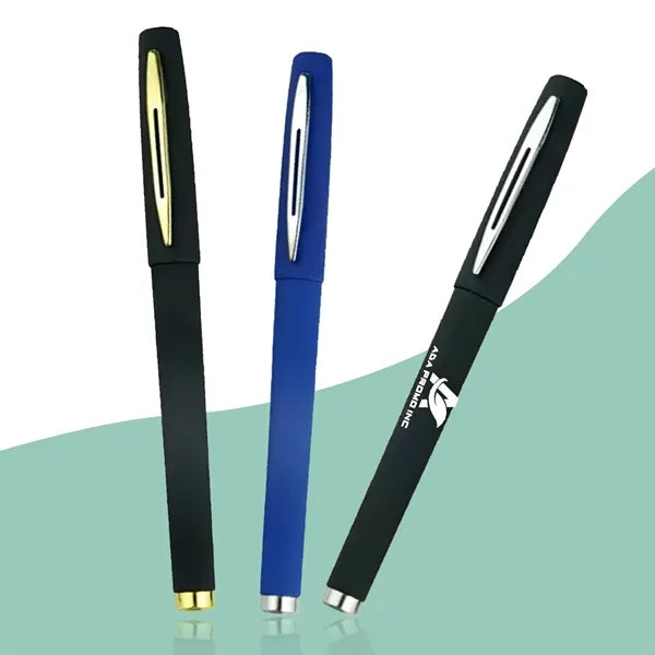 Frosted Carbon Gel Pen With Custom Logo