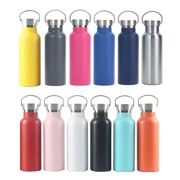 17oz Insulated Stainless Steel Water Bottle w/ Metal Handle
