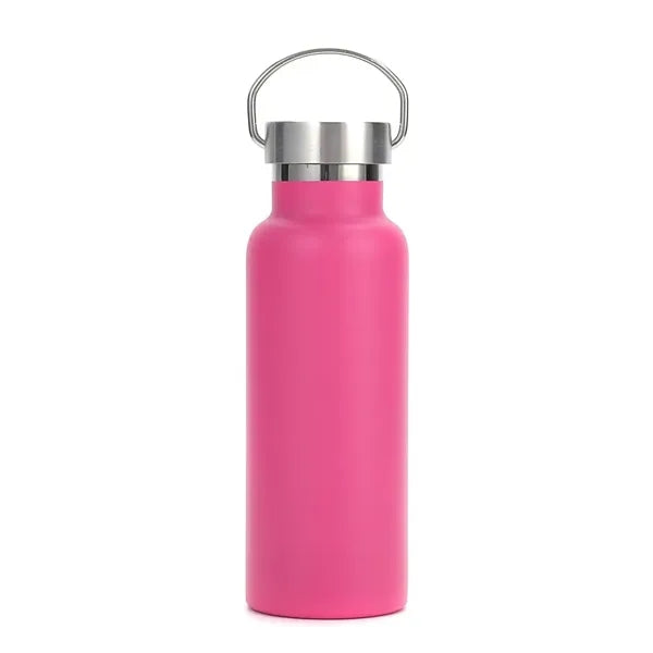17oz Insulated Stainless Steel Water Bottle w/ Metal Handle