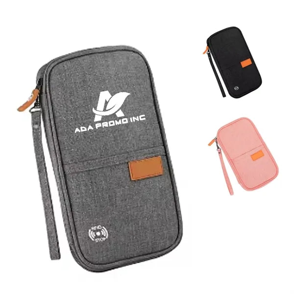 Travel Wallet RFID Blocking Document Organizer Bag Passport