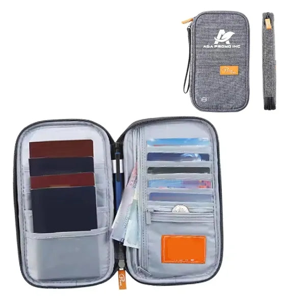 Travel Wallet RFID Blocking Document Organizer Bag Passport