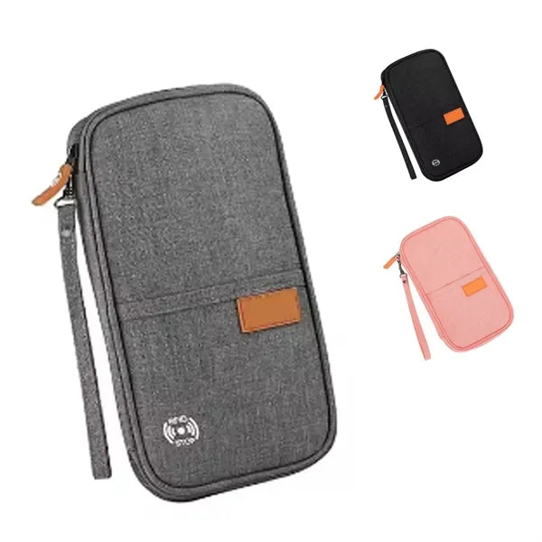 Travel Wallet RFID Blocking Document Organizer Bag Passport