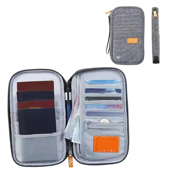 Travel Wallet RFID Blocking Document Organizer Bag Passport