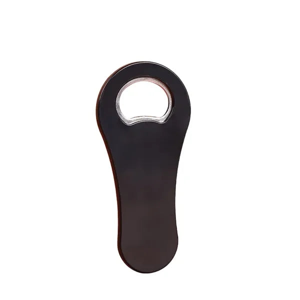 Slim Ergonomic Handheld Bottle Opener with Magnetic Backing