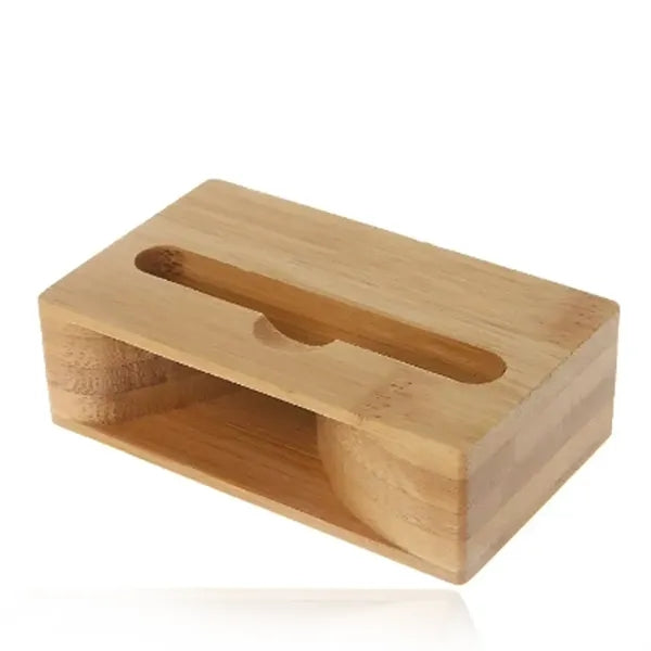 Bamboo Phone Stand with Sound Amplifier