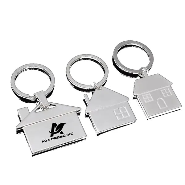Metal House Keychain