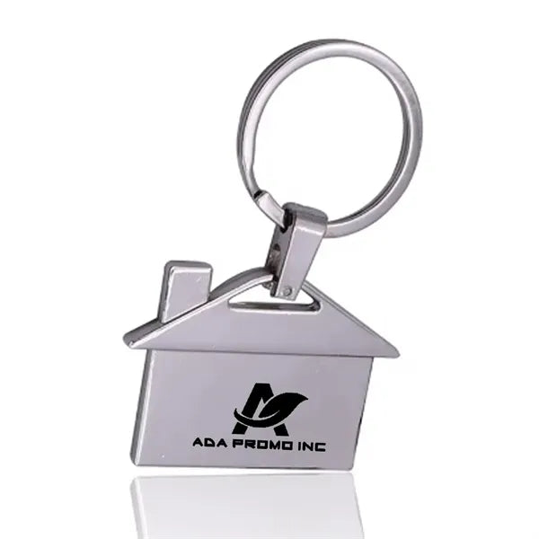 Metal House Keychain