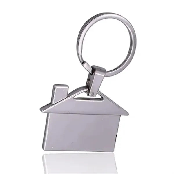 Metal House Keychain