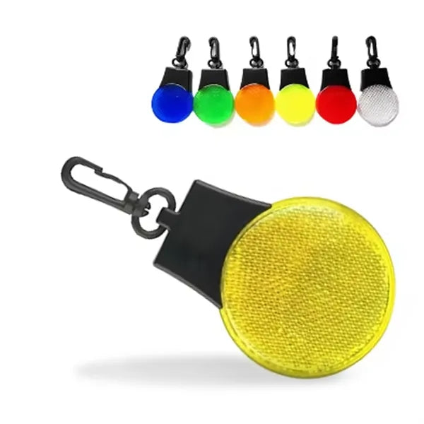 Safety Reflector LED Blinking Light Clip