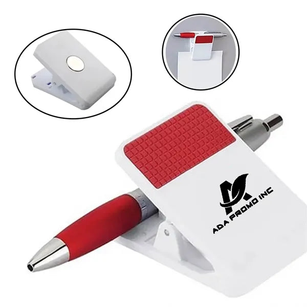 Jumbo Rectangle Magnetic Power Clip with Pen Holder