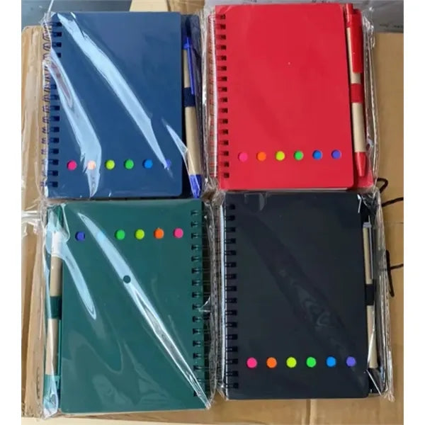 Sticky Notes Notepad with Pen