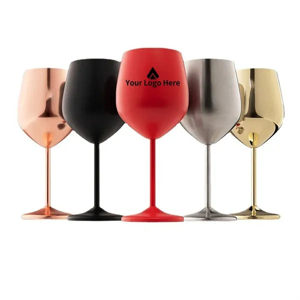18 OZ Stainless Steel Wine Goblets