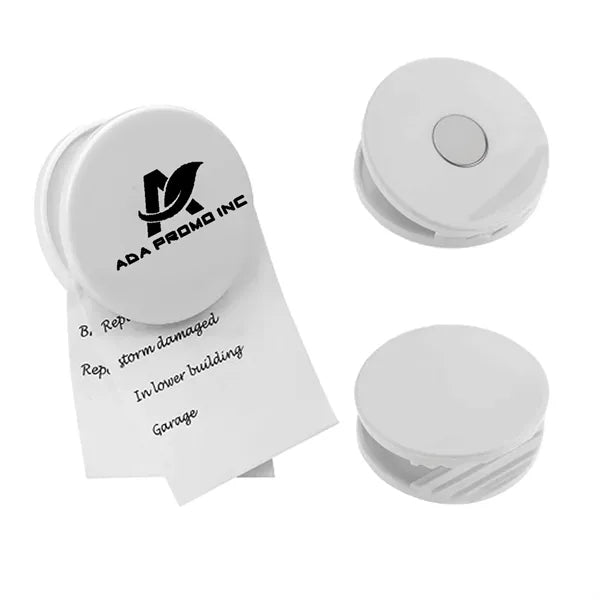 Small Round Memo & Bag Clip with Magnet