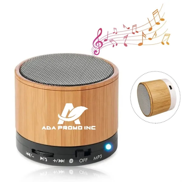 Wood Grain Wireless Remote Control Mini Speaker