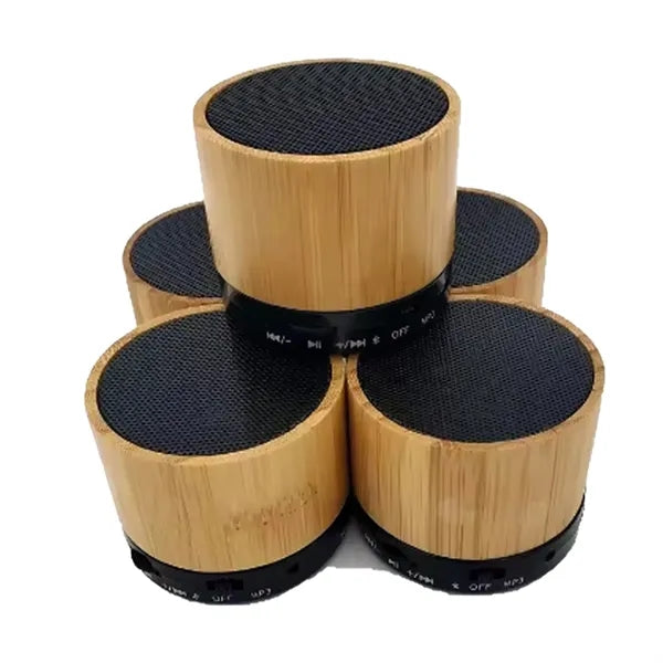 Wood Grain Wireless Remote Control Mini Speaker