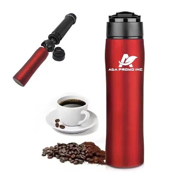 French Press Vacuum Insulated Travel Coffee Bottle
