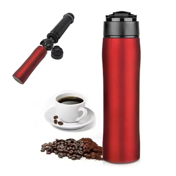 French Press Vacuum Insulated Travel Coffee Bottle