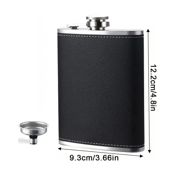 8 Oz Stainless Steel Hip Flask with Funnel