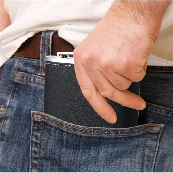 8 Oz Stainless Steel Hip Flask with Funnel
