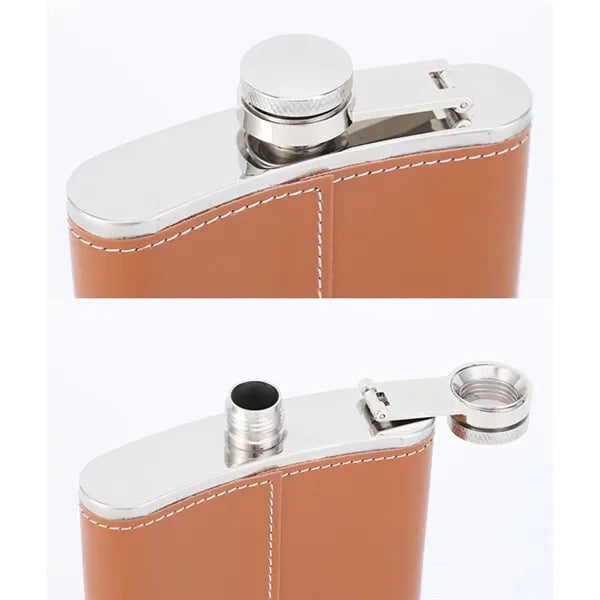 8 Oz Stainless Steel Hip Flask with Funnel