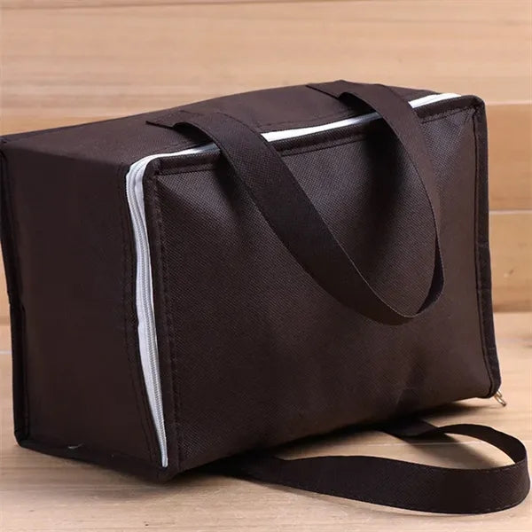 Non Woven Tote Thermal Insulate Bag Cake Delivery Cooler Box