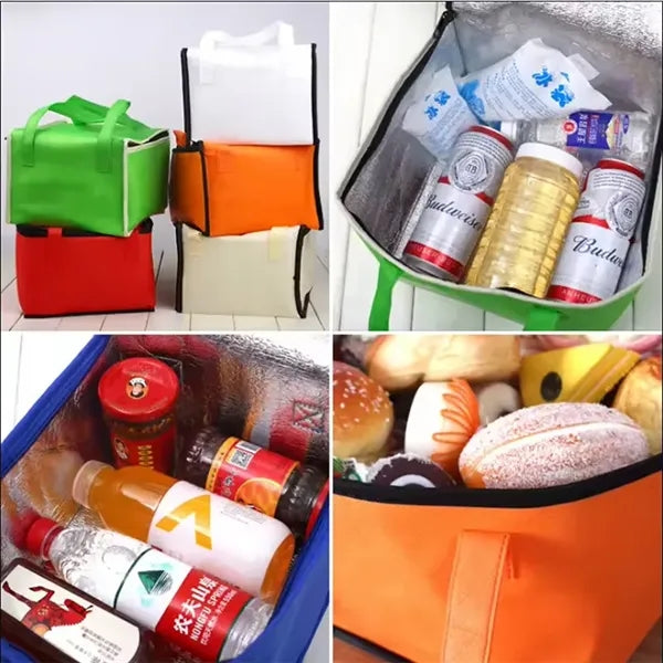 Non Woven Tote Thermal Insulate Bag Cake Delivery Cooler Box