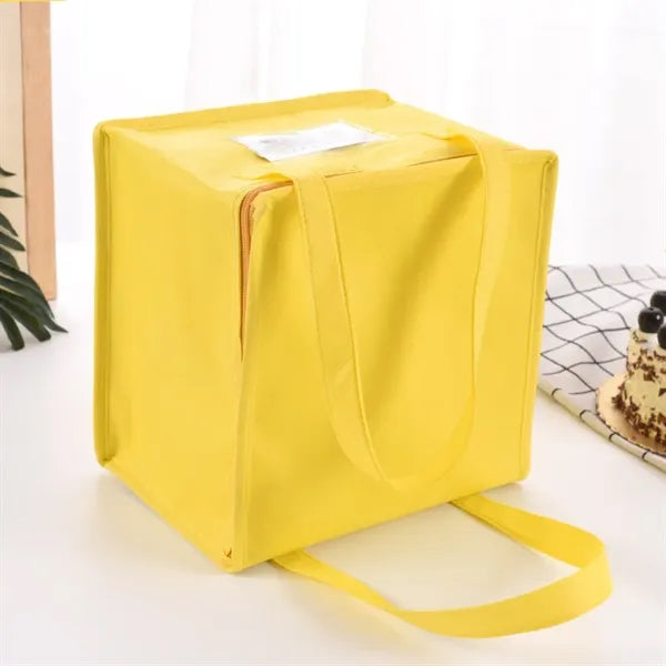 Non Woven Tote Thermal Insulate Bag Cake Delivery Cooler Box
