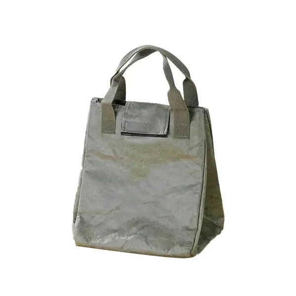 Office Cooler Tote Washable Kraft Paper Lunch Bag