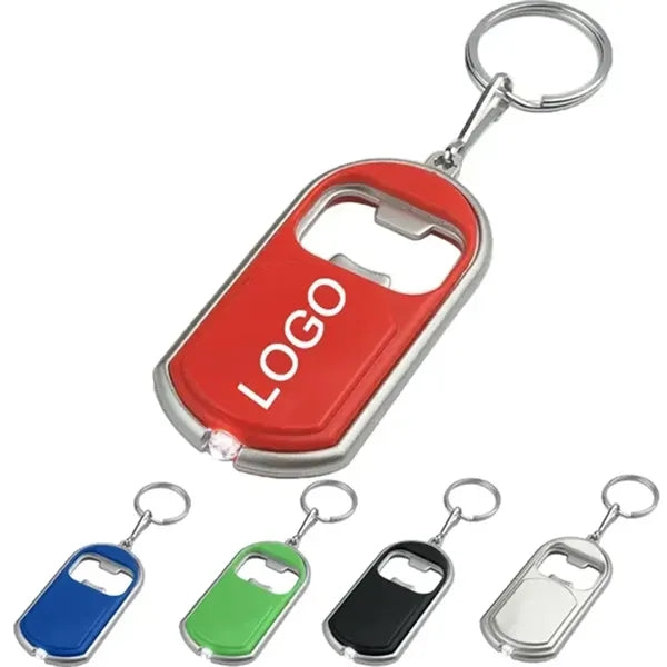 3-in-1 Bottle Opener Key Chain with LED Light