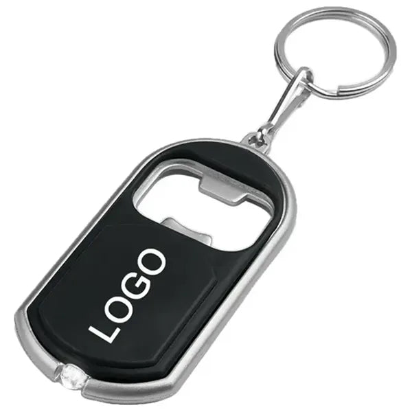 3-in-1 Bottle Opener Key Chain with LED Light
