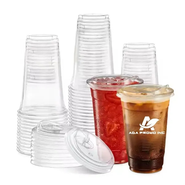 12oz Disposable Plastic Cup With Lid