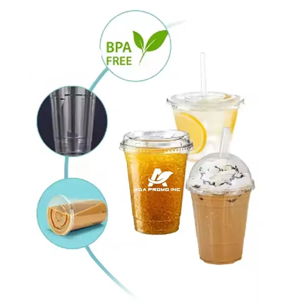 12oz Disposable Plastic Cup With Lid