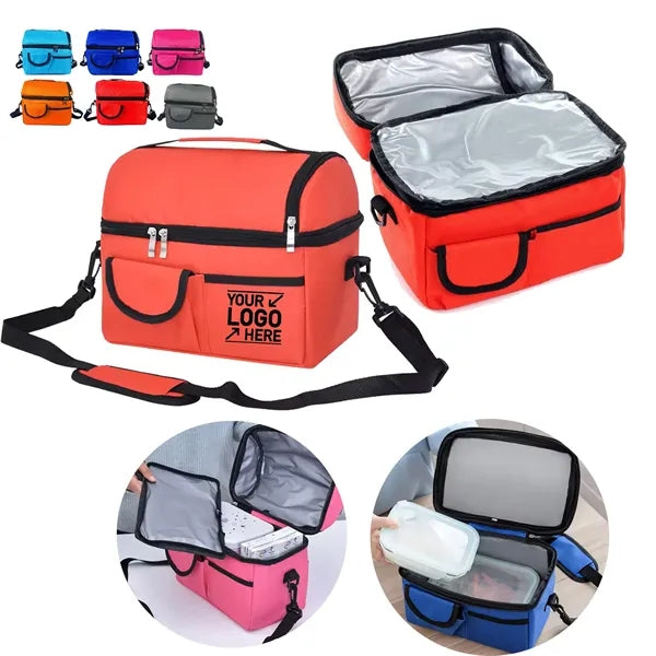 Thermal Tote Portable Insulated Cooler Lunch Bag