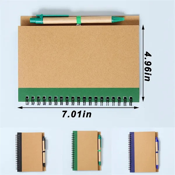 Lined Notebook Notepad with Pen