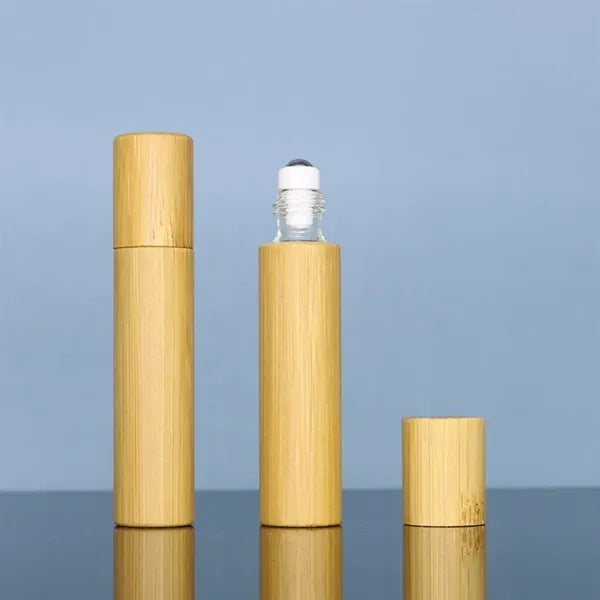Portable Essential Oils Bamboo Bottle with Roller Ball