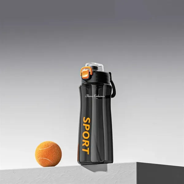 Transparent Handle Portable Plastic Cup with graduated Sport