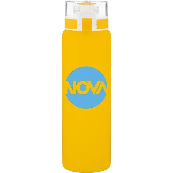 20.9 oz h2go Mudra Single Wall Glass Bottle-Carrying Handle