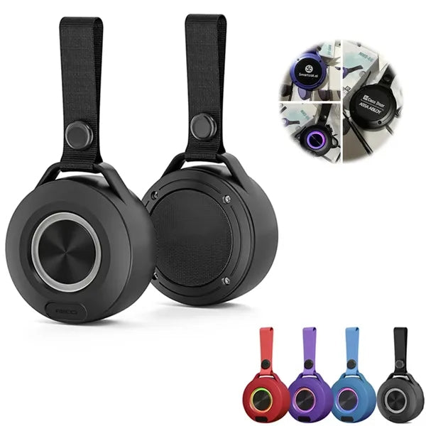 Waterproof Mini Wireless Speaker with LED Light and Strap